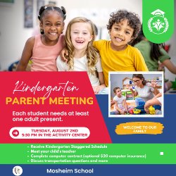 Kindergarten Parent Meeting Information
